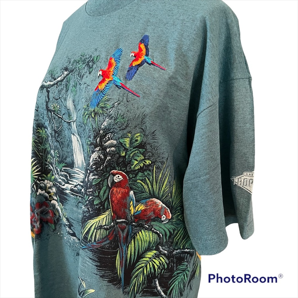 Vintage Tropicana Hotel Casino 1994 Habitat embroidered parrots NWT - Picture 4 of 8